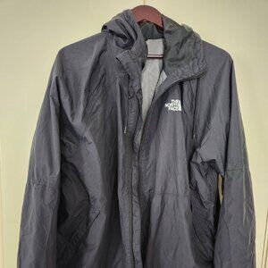 The North Face men's XL black zip up hooded jacket